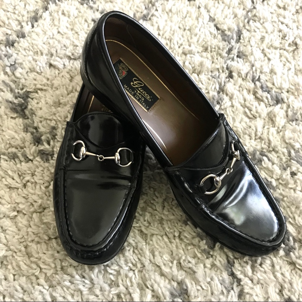Gucci Horsebit Patent Loafers